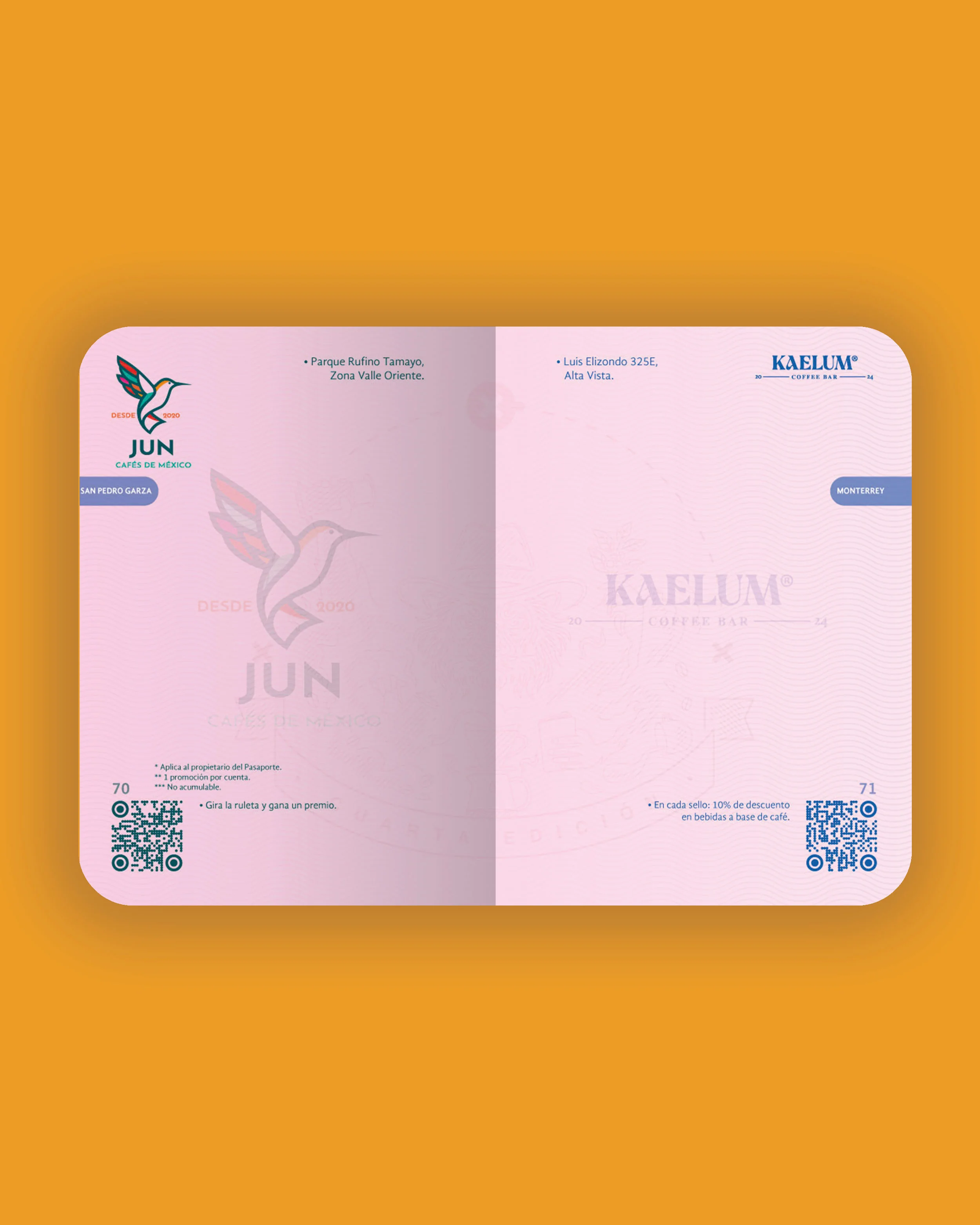 Detalle de Kaelum en el Pasaporte Cafetero de Regios x el Café